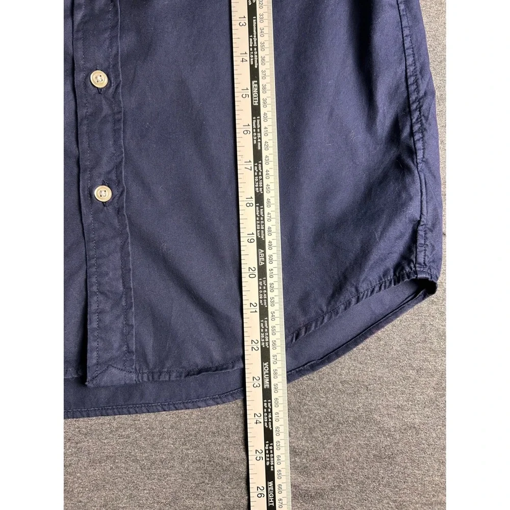 Kids Ralph Lauren Navy Blue Button Down Long Sleeve Shirt Size‎ M 10-12